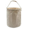 Medium Natural Beige Canvas Water Bucket